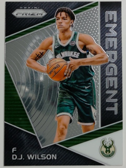 2017-18 Panini Prizm Basketball Emergent D.J. Wilson #EM-DJW