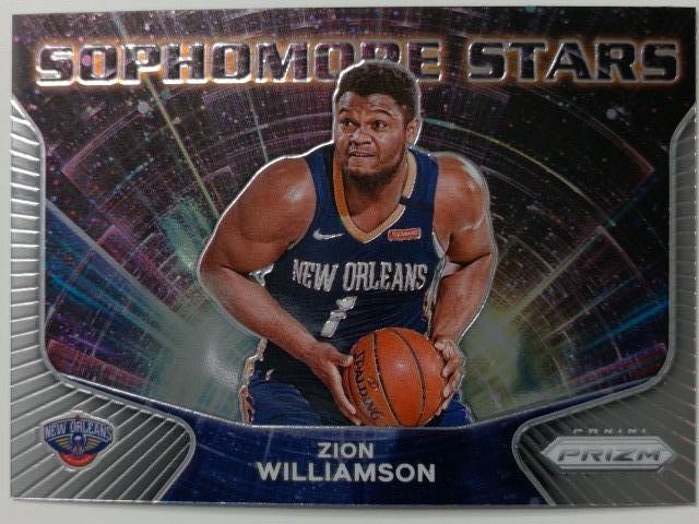 2020-21 Panini Prizm Basketball Sophomore Stars Zion Williamson #3
