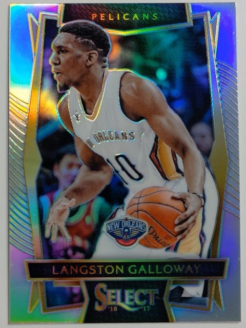 2016-17 Panini Select Basketball Silver Prizm Langston Galloway #16