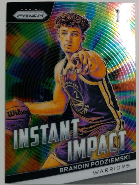 2023-24 Panini Prizm Basketball Instant Impact Brandin Podziemski #25