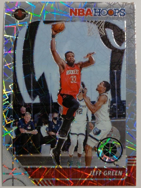 2019-20 Hoops Premium Stock Basketball Prizm Silver Laser Jeff Green #198