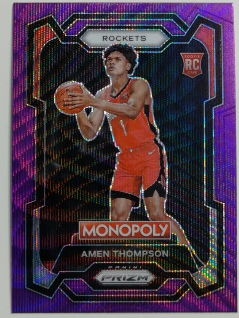 2023-24 Panini Prizm Monopoly Basketball Purple Amen Thompson #33
