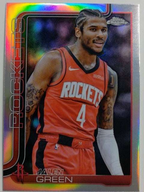 2025-26 Topps Chrome Basketball Refractor Jalen Green #58