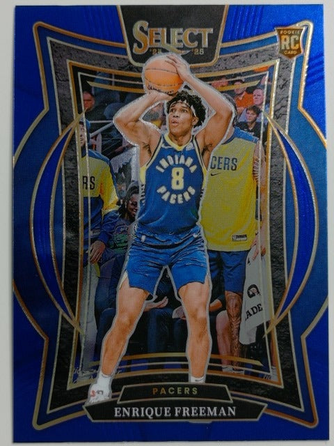 2024-25 Panini Select Basketball Blue (Retail) Enrique Freeman #80 RC