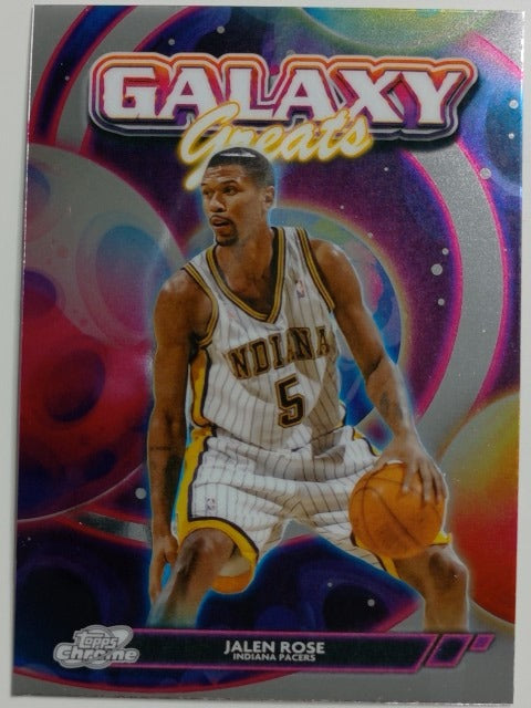 2025-26 Topps Chrome Cosmic Basketball Galaxy Greats Jalen Rose #GG-29