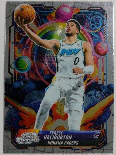 2025-26 Topps Chrome Cosmic Basketball Propulsion Tyrese Haliburton #PRP-10