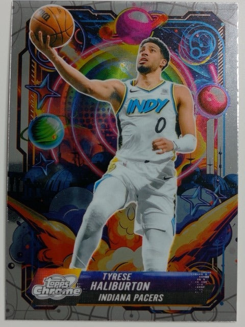 2025-26 Topps Chrome Cosmic Basketball Propulsion Tyrese Haliburton #PRP-10