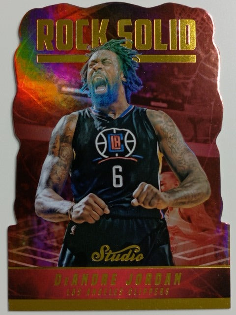 2016-17 Panini Studio Basketball Rock Solid DeAndre Jordan #RS-DJ
