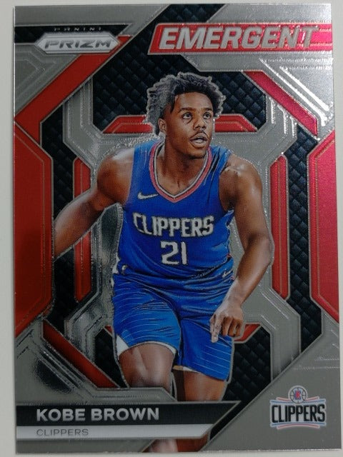 2023-24 Panini Prizm Basketball Emergent Kobe Brown #18