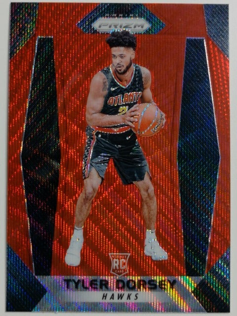 2017-18 Panini Prizm Basketball Prizm Ruby Wave Tyler Dorsey #107 RC