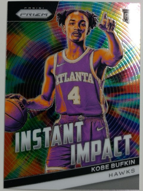 2023-24 Panini Prizm Basketball Instant Impact Kobe Bufkin #17