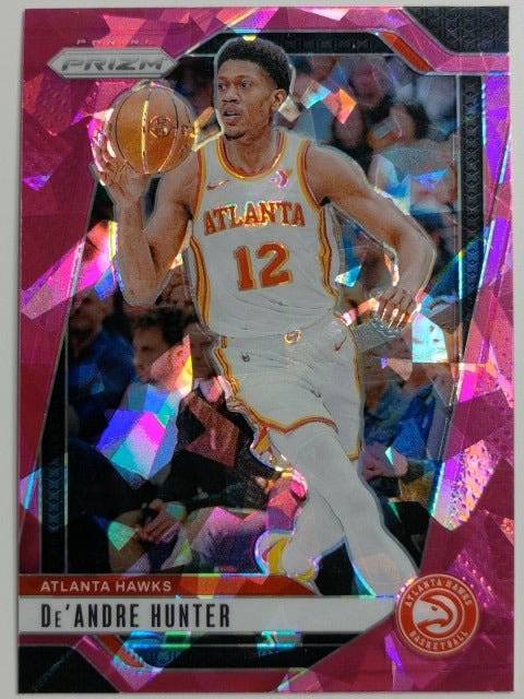 2024-25 Panini Prizm Basketball Prizm Pink Ice De'Andre Hunter #47