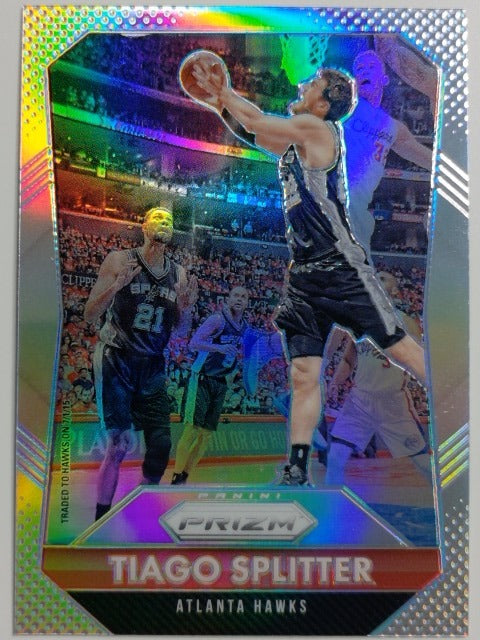 2015-16 Panini Prizm Basketball Silver Prizm Tiago Splitter #18