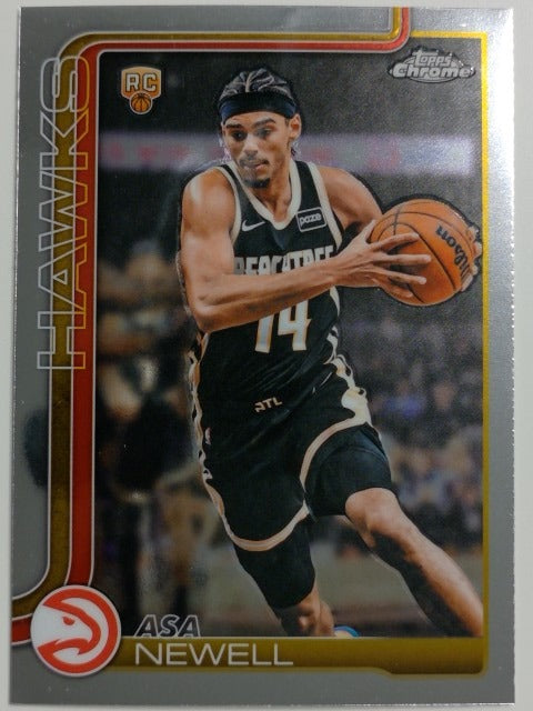 2025-26 Topps Chrome Update Basketball Asa Newell #173 RC
