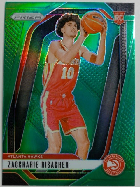 2024-25 Panini Prizm Basketball Prizm Green Zaccharie Risacher #265