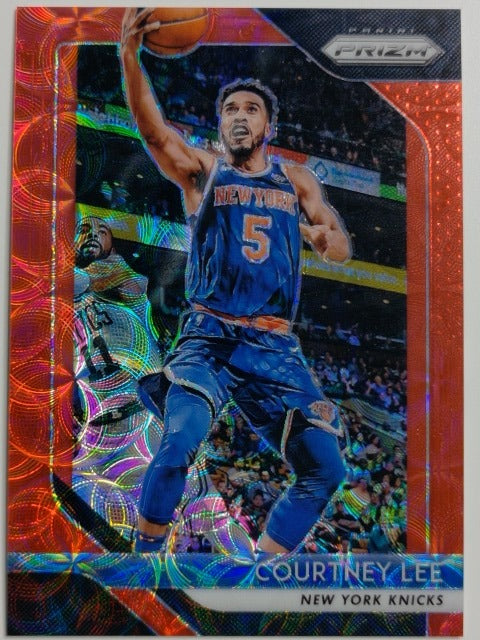 2018-19 Panini Prizm Basketball Prizm Choice Red 60/88 Courtney Lee #297