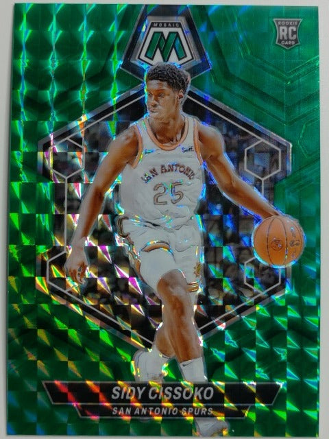 2023-24 Panini Mosaic Basketball Choice Fusion Green 16/18 Sidy Cissoko #233 RC