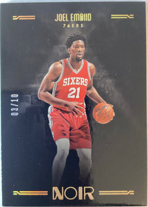 2016-17 Noir Basketball Gold 03/10 Joel Embiid #143