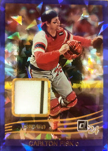 2024 Panini Donruss Retro 1984 Materials Blue Ice Carlton Fisk #9