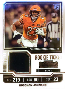 2023 Panini Contenders Rookie Ticket Swatches Roschon Johnson #TS29