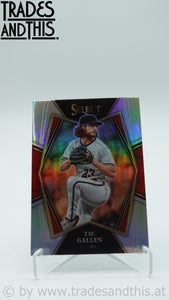 2022 Panini Select Holo Silver Prizm Zac Gallen #182