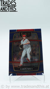 2022 Panini Select Retail Blue Prizm Aaron Nola #82