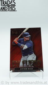 2022 Panini Select En Fuego Javier Baez #EF18