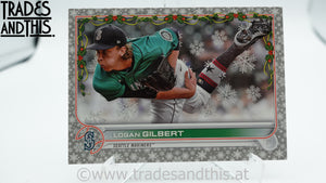 2022 Topps Holiday Metallic Logan Gilbert #HW64
