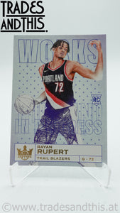 2023-24 Panini Court Kings Works in Progress Rayan Rupert #13 RC