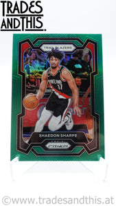 2023-24 Panini Prizm Green Prizm Shaedon Sharpe #104