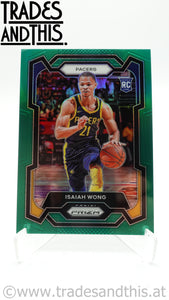 2023-24 Panini Prizm Green Prizm Isaiah Wong #154