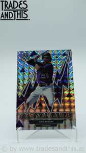 2022 Panini Mosaic Capital Gains Mosaic Prizm Kris Bryant #CG-3