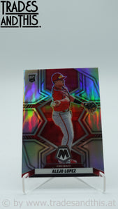 2022 Panini Mosaic Silver Prizm Alejo Lopez #260 RC