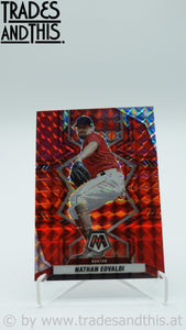 2022 Panini Mosaic Red Mosaic Prizm Nathan Eovaldi #103