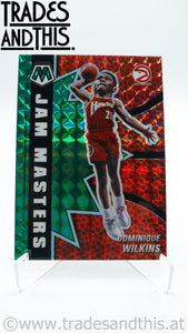 2020-21 Mosaic Basketball Jam Masters Mosaic Green Prizm Dominique Wilkins #13