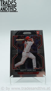 2022 Panini Prizm Matt Vierling #1 RC