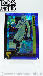 2020-21 Panini Flux Basketball Blue Cracked Ice Prizm Domantas Sabonis #68