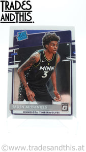 2020-21 Donruss Optic Basketball Jaden McDaniels #178 RC