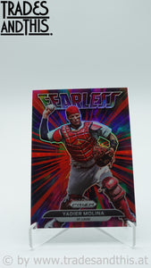 2022 Panini Prizm Fearless Red Prizm Yadier Molina #FL-10