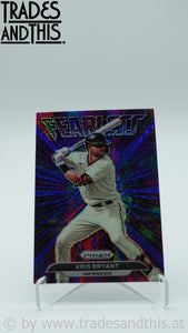 2022 Panini Prizm Fearless Blue Mojo Prizm 164/199 Kris Bryant #FL-20