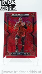 2021-22 Panini Obsidian Basketball Red Flood Nikola Vucevic #122 RC