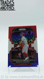 2022 Panini Prizm Red White & Blue Prizm Bryce Harper #6