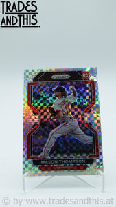 2022 Panini Prizm Power Plaid Prizm 28/75 Mason Thompson #28 RC