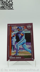 2022 Panini Diamond Kings Plum Frame Marcus Semien #48