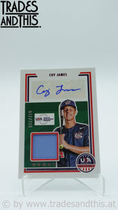 2022 Panini USA Baseball Stars & Stripes Signatures 047/399 Coy James #SSS-CJ1