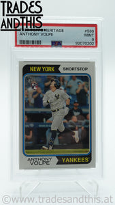 2023 Topps Heritage Anthony Volpe #599 RC PSA 9