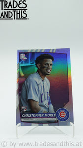 2023 Topps Big League Uncommon Rainbow Foil Christpher Morel #210 RC