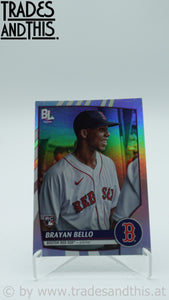 2023 Topps Big League Uncommon Rainbow Foil Brayan Bello #211 RC
