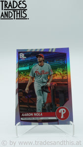 2023 Topps Big League Uncommon Rainbow Foil Aaron Nola #244