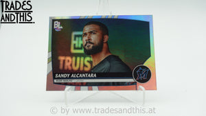 2023 Topps Big League Uncommon Rainbow Foil Sandy Alcantara #219